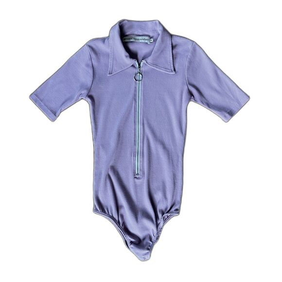 Stoned Immaculate Purple Bodysuit Top Shirt  Women's Size Medium - Picture 3 of 10